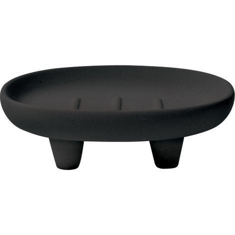 Jabonera de Gres ORGANIC NEGRO Spirella