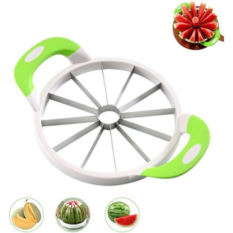 pièce - Trancheuse à melon - Coupe-pastèque - Trancheuse à pastèque - Découpeuse à pastèque - Accessoires et ustensiles de cuisine - Trancheuse à fruits - 33 x 23 x 5 cm - Légumes - Trancheuse à légum (1/5)