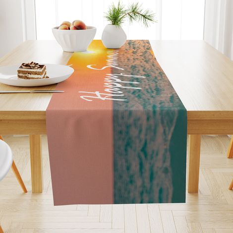 (33x183CM)Chemin de table imperméable - Chemin de table moderne - Chemin de table - Printemps - Moderne - Pour l'extérieur, le balcon, l'intérieur (1/3)