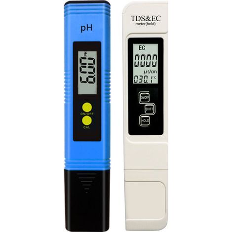 Ph Meter Ph Tds et Ec Testeur de température Bio 5 en 1 Testeur de qualité de l’eau avec écran LCD, testeur numérique de qualité de (1/5)