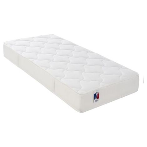 Matelas mousse 90x190 cm 25kg/m3 2 faces épaisseur 17cm (1/2)