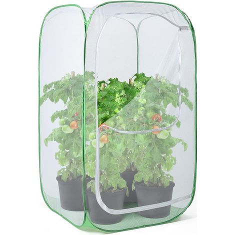 Enclos extérieur en maille de 91 cm. protection contre les parasites. les oiseaux et les nuisibles pour fruits. légumes. fleurs et herbes. cage escamotable 61 x 61 x 91 cm (1/5)