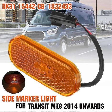 Lente de luz de posición lateral amarilla para Ford Transit MK8 2014 2015 2016 2017 2018 2019 2020 2021 1832493 BK31-15442-CB (1/4)