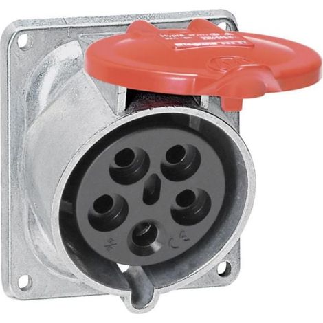 Prise fixe Hypra IP44 32A - 380V à 415V - 3P+N+T - métal - LEGRAND