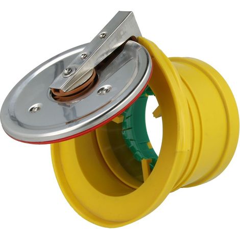 Airfit Edelstahl-Rohrendklappe DN 110 für Drainage-Rohr, Schutz vor Ungeziefer und Rückstau