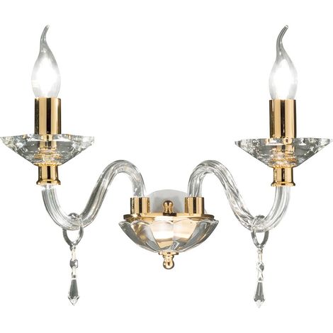 Applique murale en cristal taillé style classique Fiamma 2 (1/2)