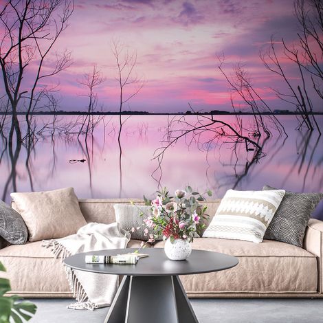 Papier peint panoramique - Couché de soleil - 130 cm x 86 cm (1/4)