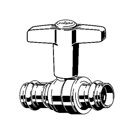 VIEGA 785000 Robinet à bille avec SC Easytop (1/2)