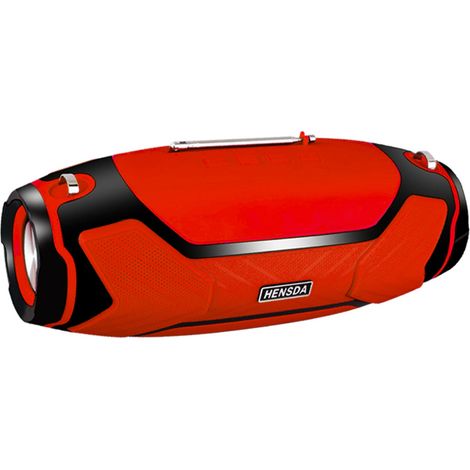 (Rouge) Enceinte sans fil Bluetooth 40W avec caisson de basses, adaptée aux PC, ordinateurs, centres musicaux et radios. (1/5)