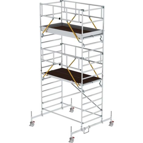 MUNK Rollgerüst SG mit Doppelplattform 1,35x2,45m Plattform 6,66m AH