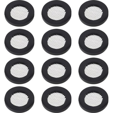 20 Stück O-Ring-Dichtung Duschkopf-Siebfilter Edelstahl-Gummidichtung für 1/2-Zoll-Duschköpfe