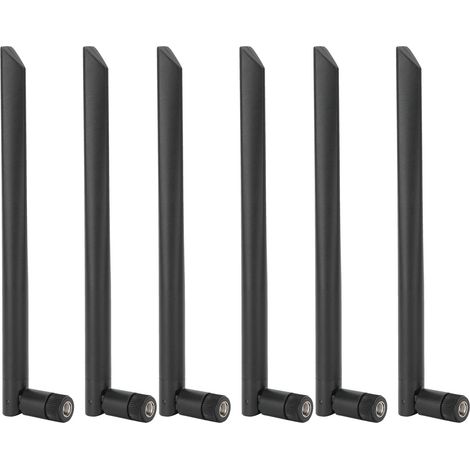 6 pezzi Antenna wireless Wi-Fi dual band femmina dispositivo di rete cablata 8DB RPSMA AC 2.4G/5G.