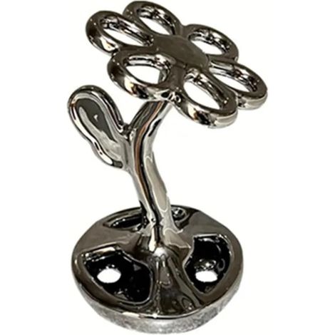Étagère de Rangement en Forme de Fleur, étagère de Rangement créative en céramique, étagère de Rangement for cosmétiques de Salle de Bain, Bijoux, Brosse à Dents, Organisateur de décoration (1/4)