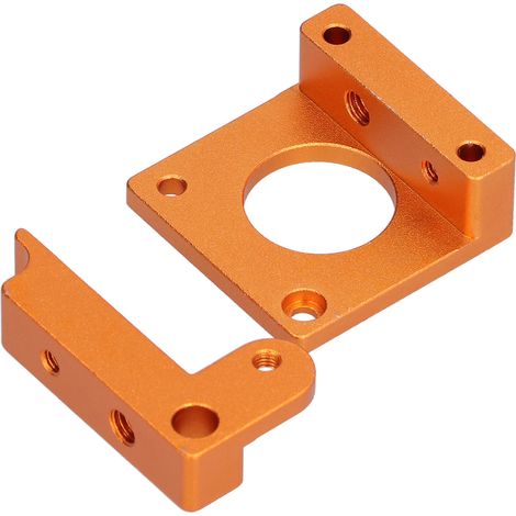 Bloc d'extrusion en aluminium (2 pièces) pour montage MK8, accessoires de montage pour imprimantes 3D, gauche (1/5)