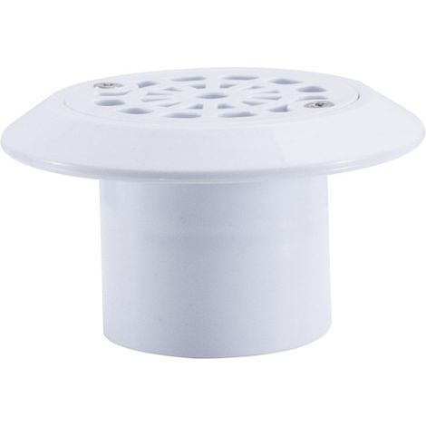 Siphon de Sol de Piscine, Siphon de Sol de Piscine, Siphon de Sol en Plastique, Sortie d'eau de Piscine en Plastique, Entrée d'eau de Siphon de Sol Blanc pour Piscines (1/5)