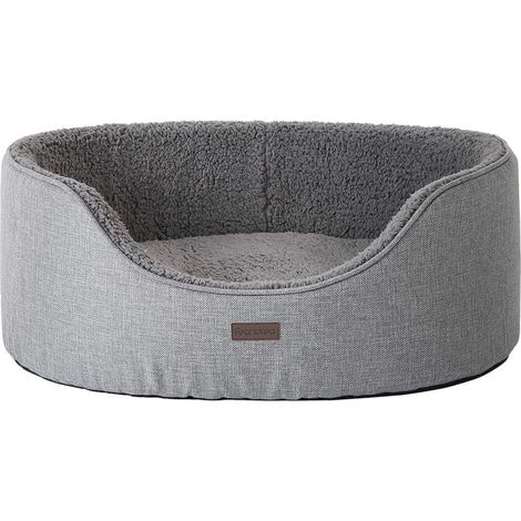 Cuccia per cane cuscino reversibile 83 x 63 x 27 cm grigio 120001226