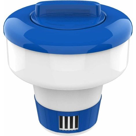 Distributeur de chlore flottant de 17,8 cm, grande capacité - Convient aux tablettes de chlore de 7,6 cm, flotteur de tablette à libération réglable pour piscine intérieure et extérieure (1/5)