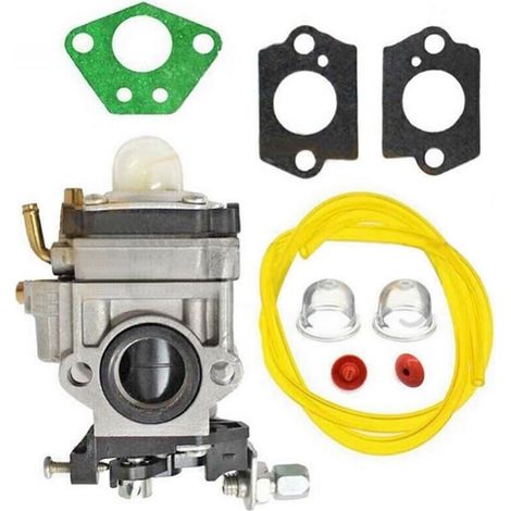 Kit de carburador para desbrozadora, apto para motores de dos tiempos de 52 cc, 49 cc y 43 cc. (1/4)