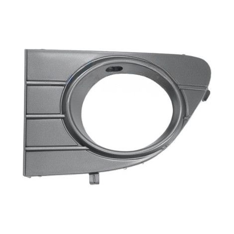 Grille de pare-choc avant inférieure gauche grise foncée avec trou anti-brouillard Fiat Punto Evo depuis 2009
