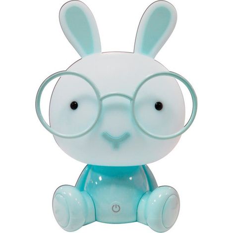 Luce notturna a forma di coniglietto blu con USB