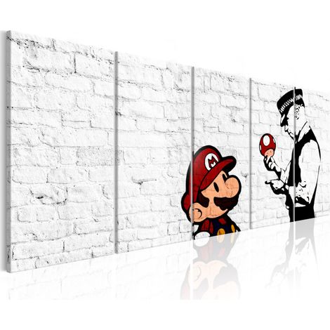 Tableau Imprimé "Graffiti on Brick" 90 x 225 cm (1/2)