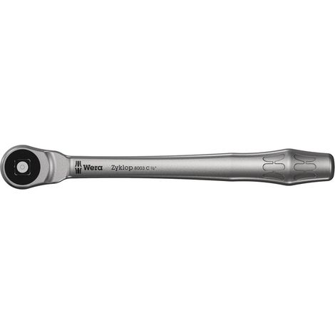 Wera 8003 C Zyklop Metal-Knarre mit Durchsteckvierkant mit 1/2-Antrieb, 1/2 x 281 mm (1/5)