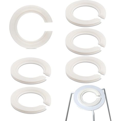Lot de 6 réducteurs d abat jour E27 vers E14 42 mm à 29 mm en plastique adaptateur pour abat jour E27 vers E14 pour soutenir les abat jours 6 pièces (1/4)