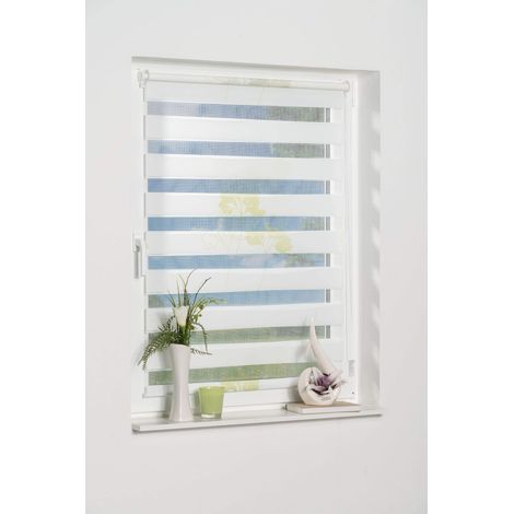 K-home Klemmfix, Tenda a rullo Denia, Fissaggio a Clip Senza Viti, Verde, 70 x 200 cm (1/5)