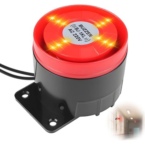 Sirène d'Alarme Extérieure 220V 120dB pour Système de Sécurité Domestique (1/5)