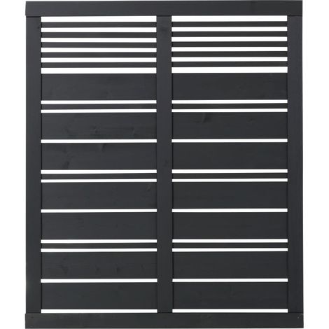 Plus Sichtschutzelement Silence 120 x 140 cm schwarz Sichtschutz (1/2)