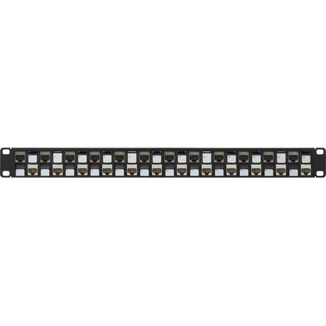 Boîtier de brassage 24 ports 19" (483 mm) sans équipement – Q854502 – Métal robuste, montage mural ou en rack (1/4)