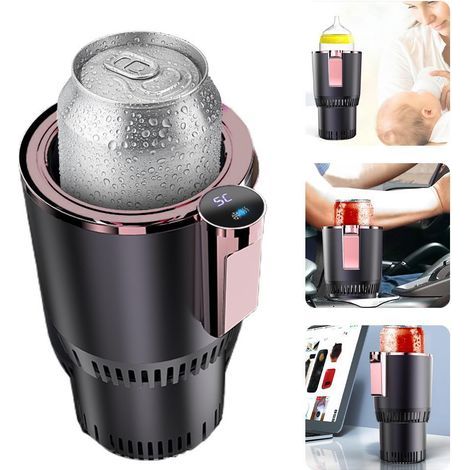 Refroidisseur et chauffeur de gobelet auto 12V, verre réfrigérant et réchauffant pour voiture, mini réfrigérateur portable pratique