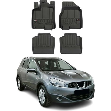 OMAC Tapis de sol en caoutchouc pour Nissan Qashqai +2 2008-2014 Noir Premium (1/5)