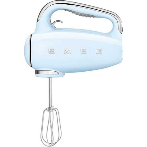 BATIDORA AMASADORA SMEG HMF01PBEU AZUL PASTEL 250W. DISPLAY LED, 9 VELOCID. (1/5)