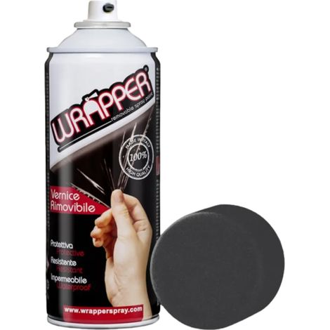 Wrapper Spray Vernice Pellicola Removibile 400ml – Vari Colori e Finiture Nero Opaco Metallizzato (1/2)
