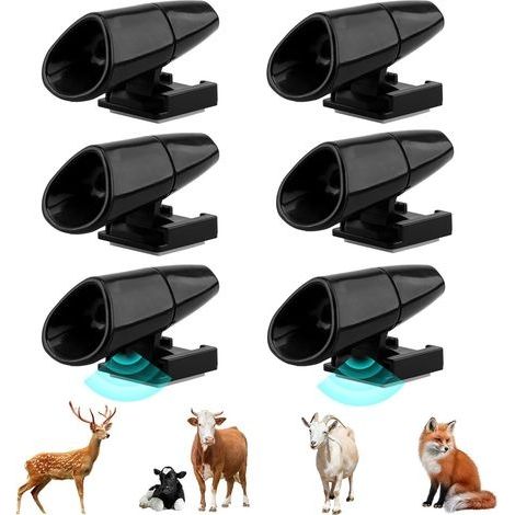 6 Pièces Sifflet Ultrason Anti Gibier, Sifflet Ultrason Voiture Anti Gibier Cerf Lièvres, Dispositif de Protection et Avertissement de Animaux pour Voiture Camions et Motos (1/5)