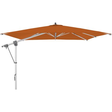 Doppler Sonnenschirm / Ampelschirm "Expert 300", 300 x 300 cm, terracotta, Bezug aus 100% Polyester, Gestell aus Aluminium, 27,1 kg Sonnenschirm / Ampelschirm "Expert 300 x 300", terracotta, 300 x 300 (1/5)