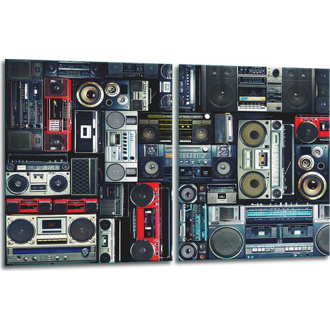 2 plaques de protection en verre pour cuisinière 40x52 Radio (1/5)