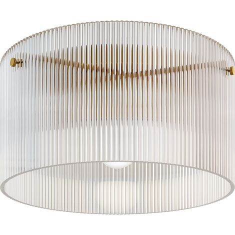 Plafonnier LED 40W E27 moderne transparent salon couloir cuisine