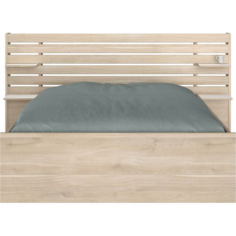 Letto matrimoniale 140x190-200 con 2 cassetti - Escale (1/4)