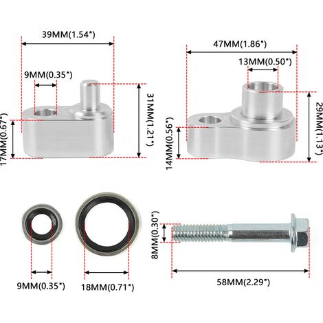 Rear air conditioning seal kit for Chevrolet Blazer and GMC Envoy 07-15 (one pack) (1/4)