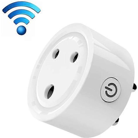 Prise connectée WiFi 10A avec mini-minuterie et télécommande pour prise SA/Inde (1/5)