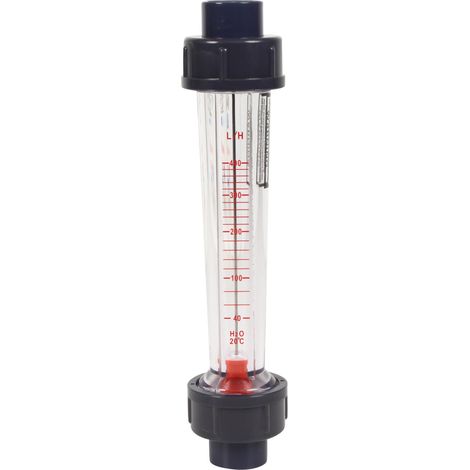 Débitmètre à ludion - flotteur ABS - 40-400L/h - Raccords PVC 20 mm à coller (1/5)