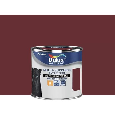 Peinture Dulux Valentine multi-supports extérieure Rouge Basque 0,125 L (1/3)