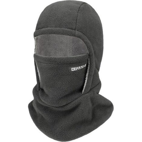 Sturmhaube Winter Mütze für Damen Herren, Multifunktionale Winddichte Thermo Fleece Skimaske mit Nackenwärmer, Dunkelgrau (1/5)