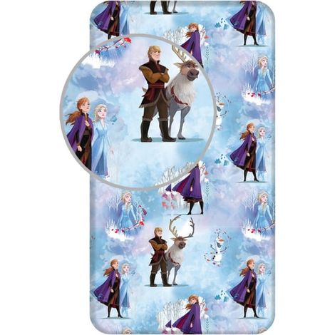 Housse de couette Disney La Reine des Neiges Bleu Hiver 90x200 cm