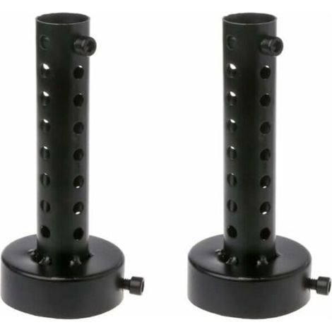 Silencieux d'échappement de moto 60MM Noir, 2PCS universel pour pot d'échappement de moto silencieux déflecteur DB Killer silencieux court (1/4)