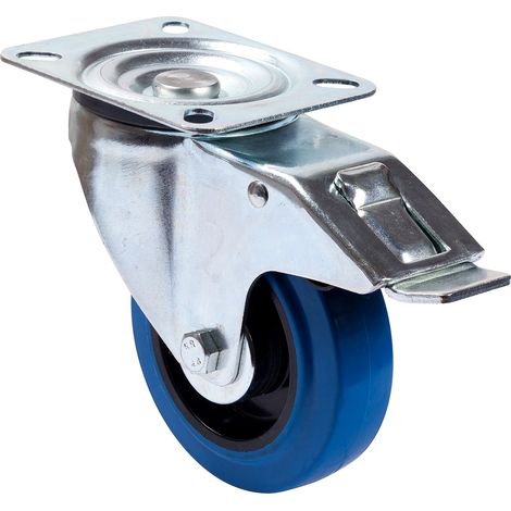 Rueda giratoria con freno, ø125mm carga pesada