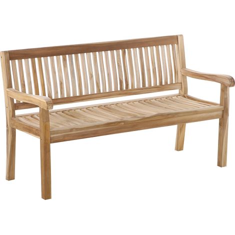 Gartenbank Teak 150 cm 3 Sitzer KINGSBURY (1/5)