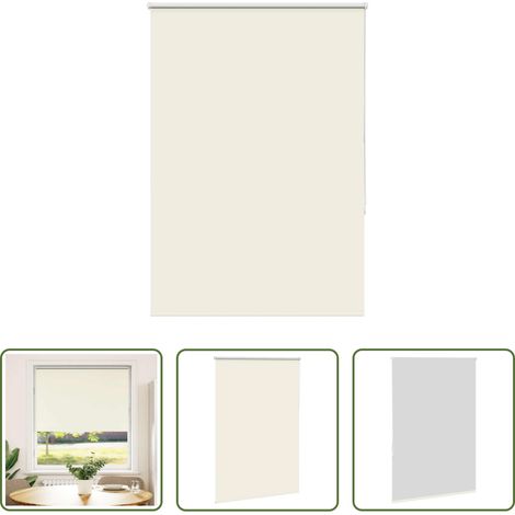 Store occultant - Store enrouleur occultant blanc cassé 110x150 cm largeur tissu (1/5)